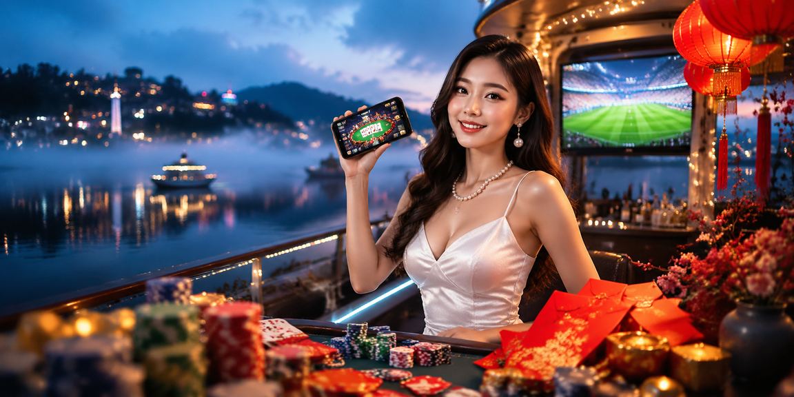 Người dùng chơi bài và card game dưới đèn lồng tại Đà Lạt